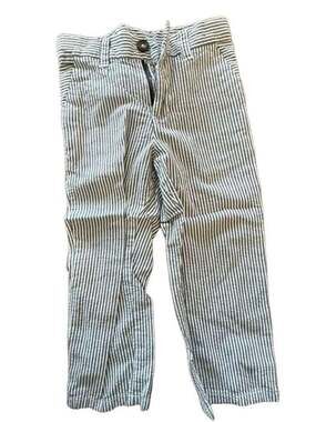 Cherokee Seersucker Pants Size 3T Blue White Striped vintage box